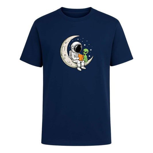 Playera "Astronauta y Alien" Lectura Kawaii - Infantil
