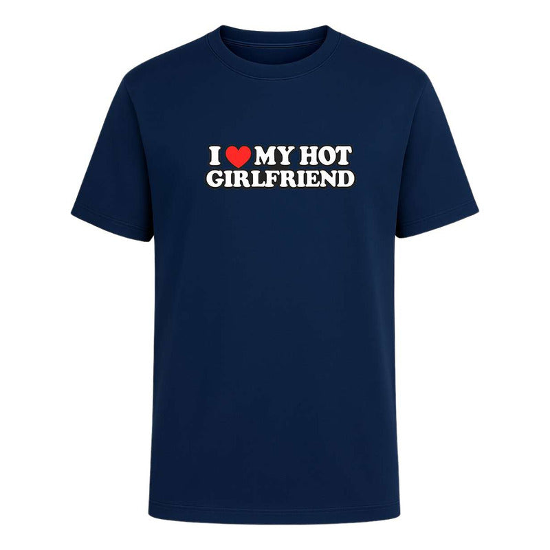 Playera "I Love My Hot Girlfriend" - Hombre