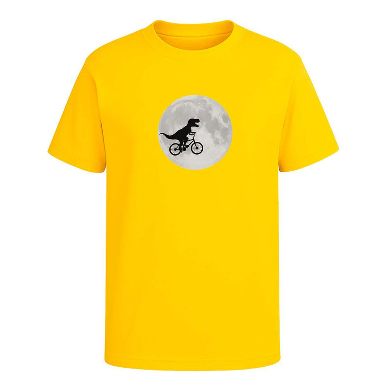 Playera "Dinosaurio En Bici" Luna - Hombre