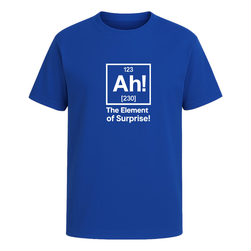 Playera "Ah! El Elemento Sorpresa" Química Geek - Hombre