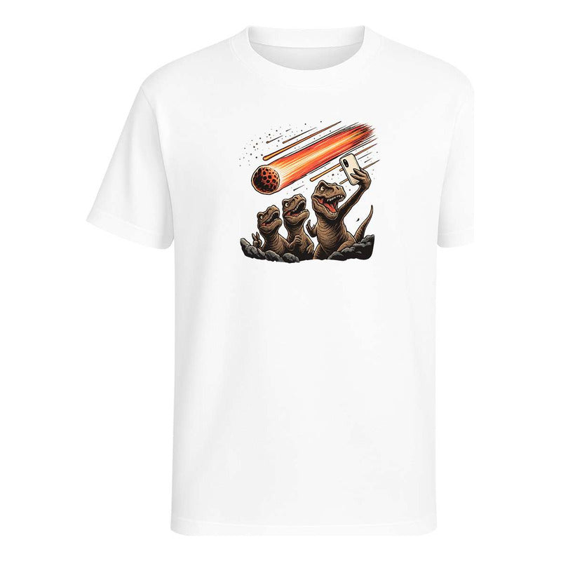 Playera "Dinosaurios Selfie Meteorito" - Infantil