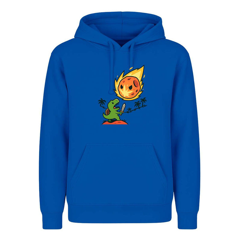 Sudadera Dinosaurio Contra Asteroide Divertida Broma Unisex