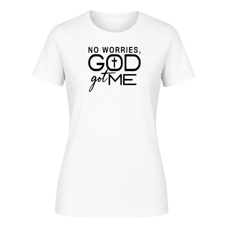 Playera "No Worries God Got Me" Cristiana - Dama