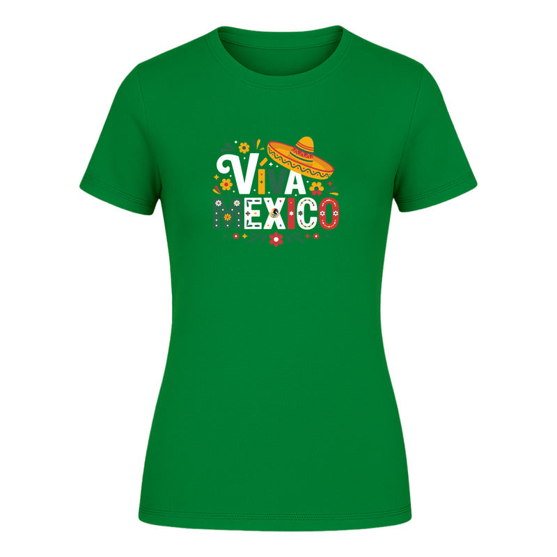 Playera "Viva México" Fiestas Patrias - Dama