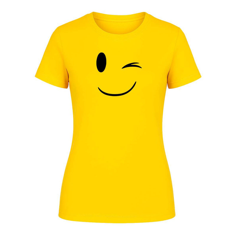Playera "Emoji Guiñando Ojo" - Dama