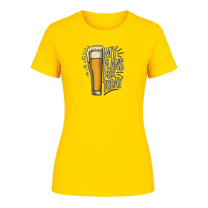 Playera "My Plans For Today" Cerveza - Dama