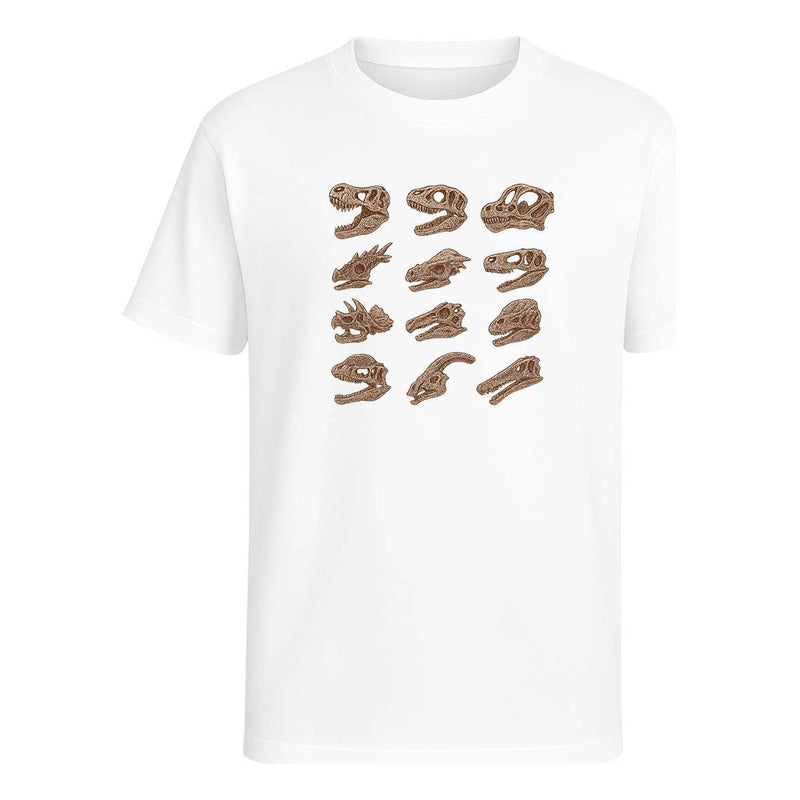 Playera "Cráneos de Dinosaurio" Fósiles - Hombre