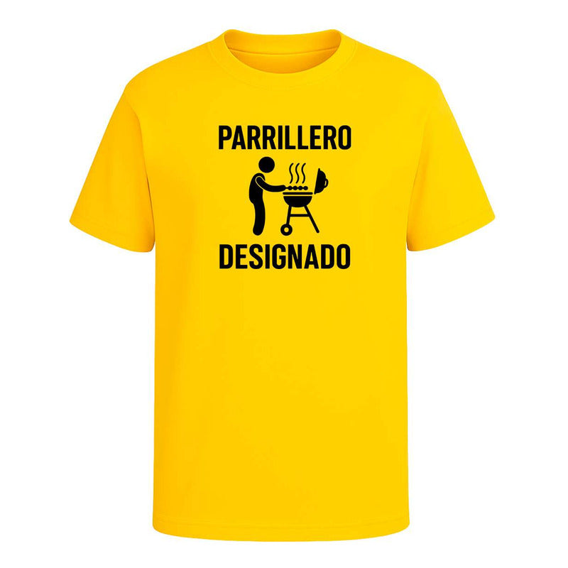 Playera Parrillero Designado Rey De La Parrilla Bbq Infantil