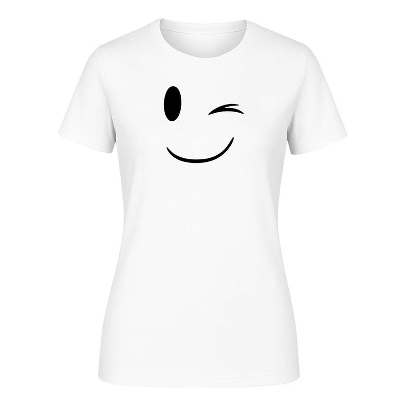 Playera "Emoji Guiñando Ojo" - Dama