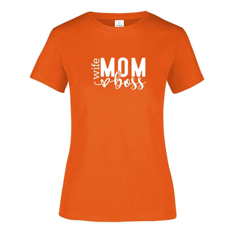 Playera Mamá Regalo Día Madres Wife Mom Boss Moda Casual