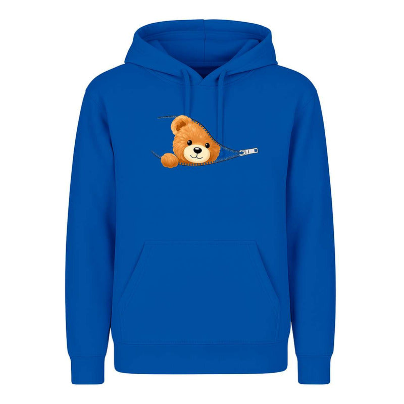 Sudadera Osito En Cierre Kawaii Tierno Divertida Unisex