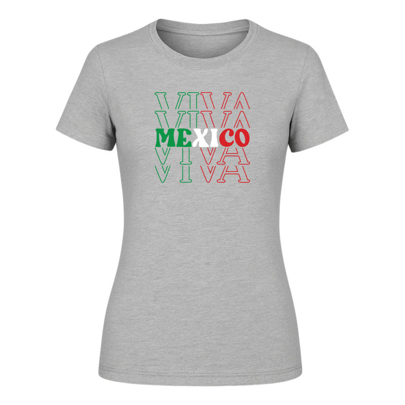 Playera "Viva México" Tricolor - Dama