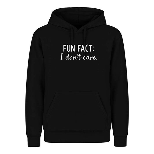 Sudadera Fun Fact I Dont Care Frase Sarcástica Broma Unisex