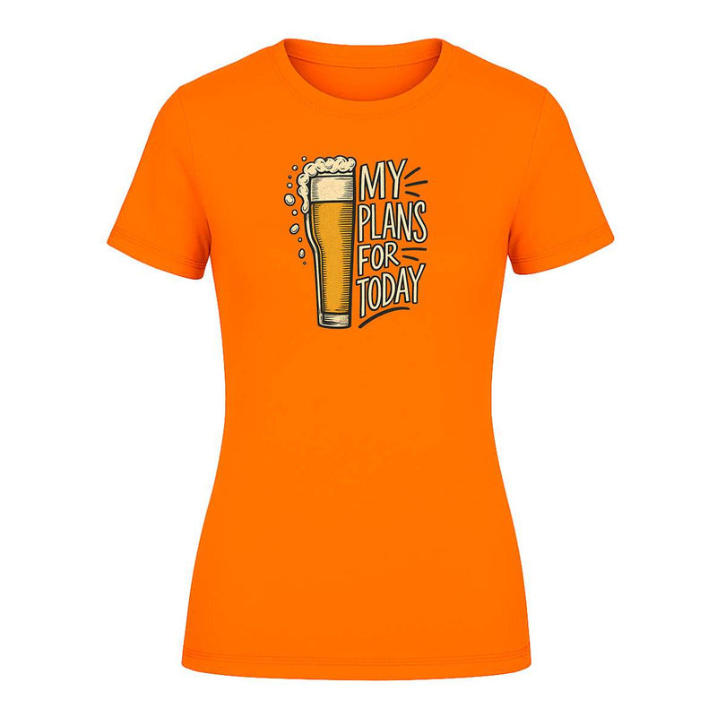 Playera "My Plans For Today" Cerveza - Dama