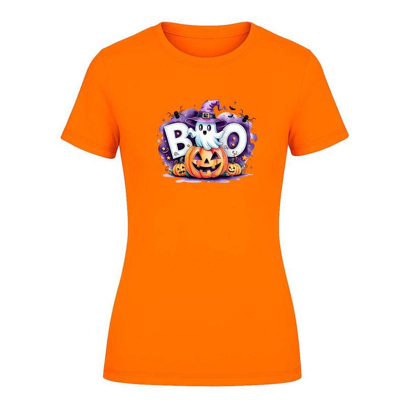 Playera Boo Fantasma De Dama Halloween Noche De Brujas