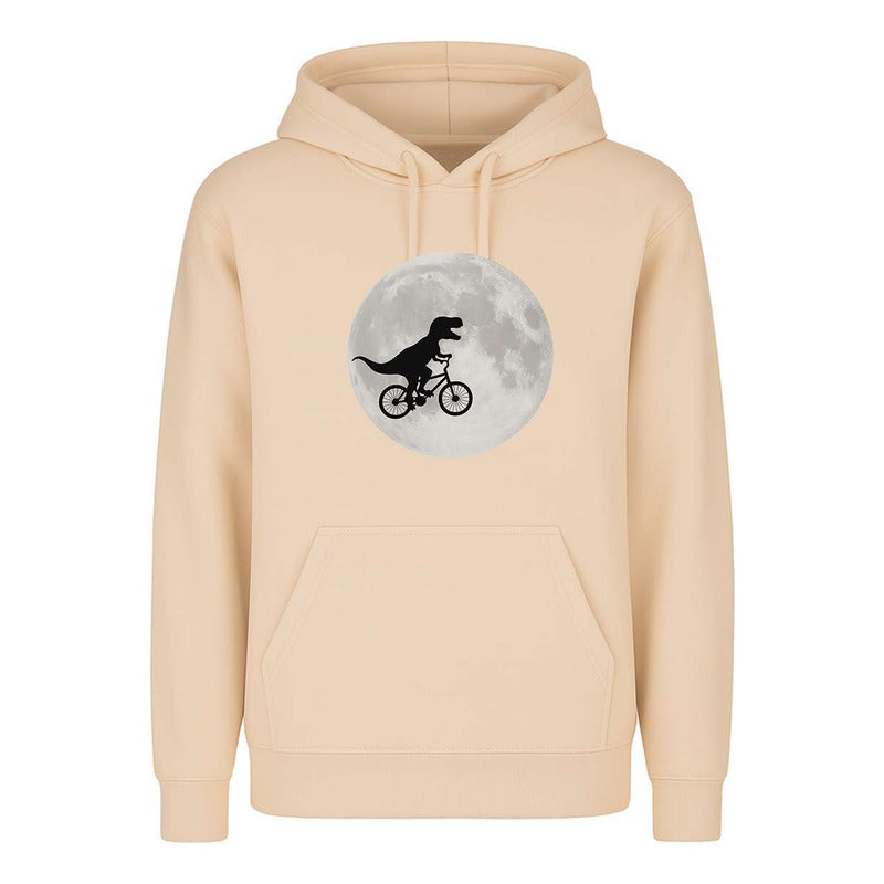Sudadera Dinosaurio En Bicicleta Luna Divertida Cultura Pop