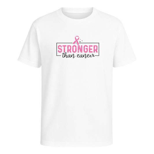 Playera Stronger Than Cancer Infantil Lazo Cancer De Mama