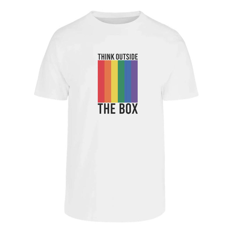Playera Lgbt+ Piensa Afuera De La Caja Unisex