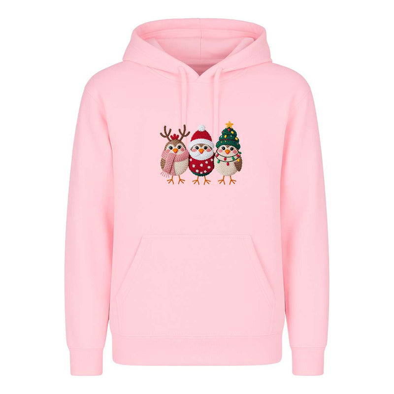 Sudadera Pajaritos Navideños Reno Santa Árbol Regalo Unisex