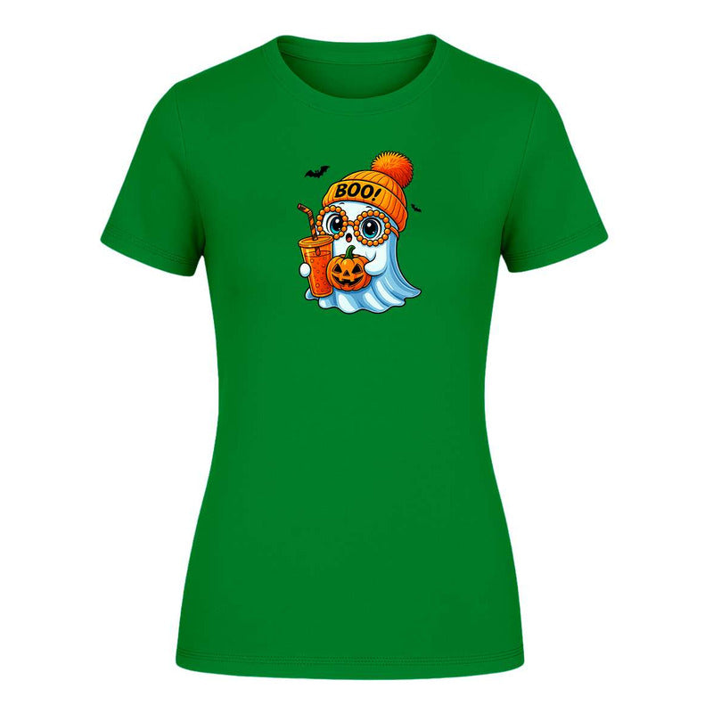Playera Fantasma Gorro Halloween Calabaza Kawaii De Dama