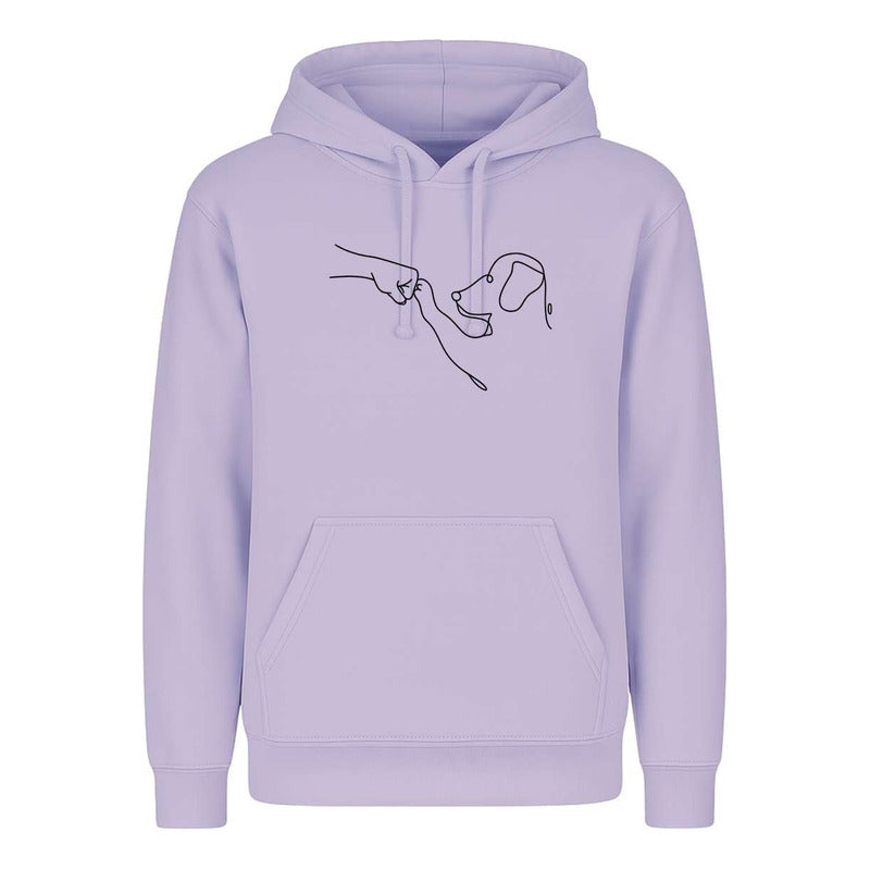 Sudadera Perro Y Humano Amigos Mascotas Line Art Infantil
