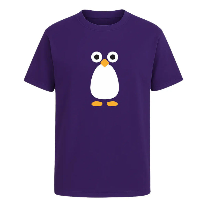 Playera Pingüino Unisex Diseño Minimalista Divertido Cute