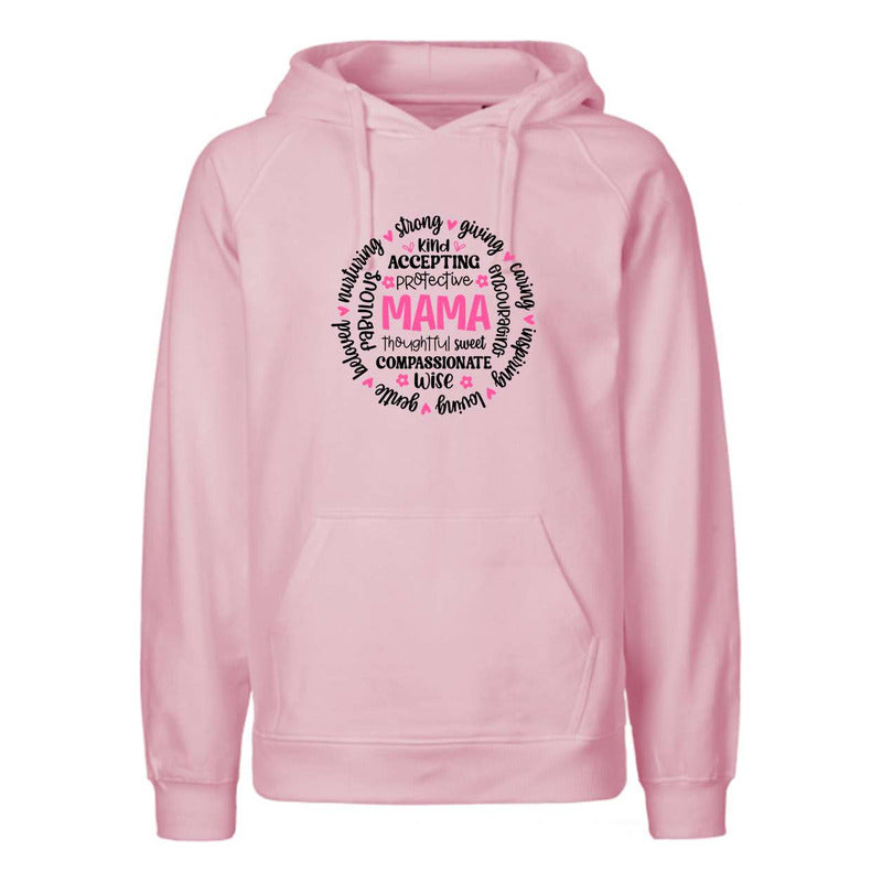 Sudadera Unisex Mama Con Palabras Positivas En Círculo