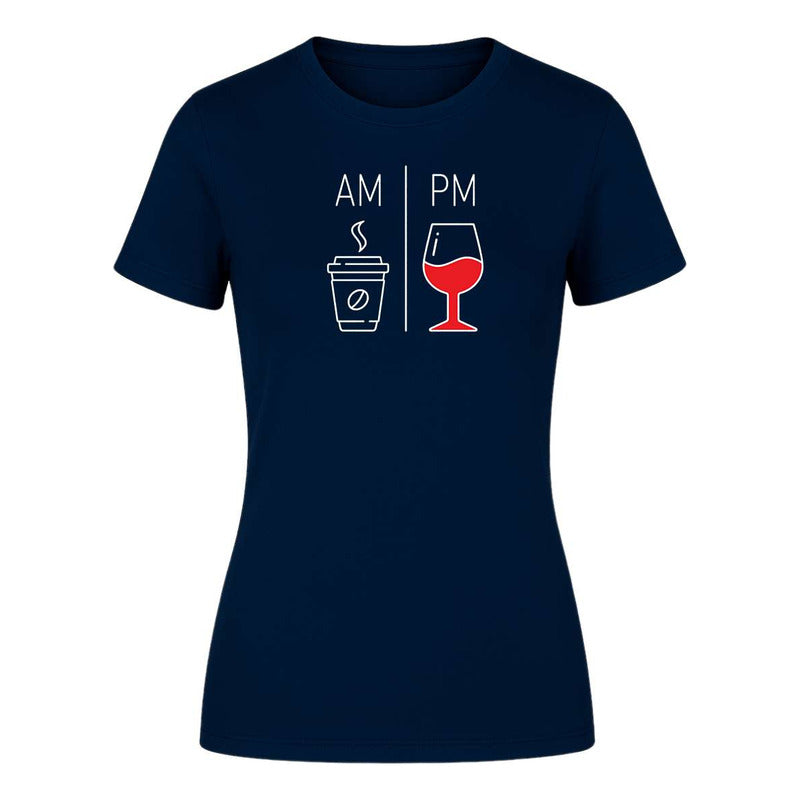 Playera "AM/PM Café y Vino" - Dama