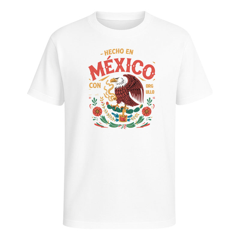 Playera Hecho En México Con Orgullo Águila Unisex Septiembre