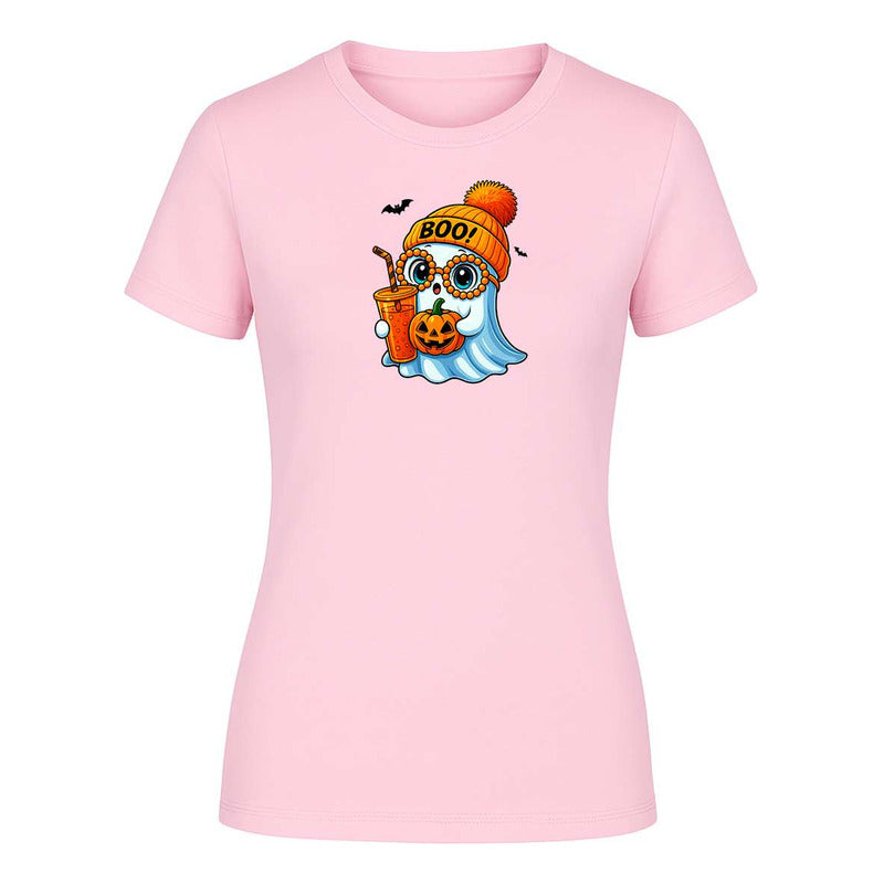 Playera Fantasma Gorro Halloween Calabaza Kawaii De Dama