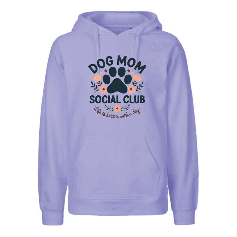 Sudadera Dog Mom Social Club Unisex Con Diseño Floral
