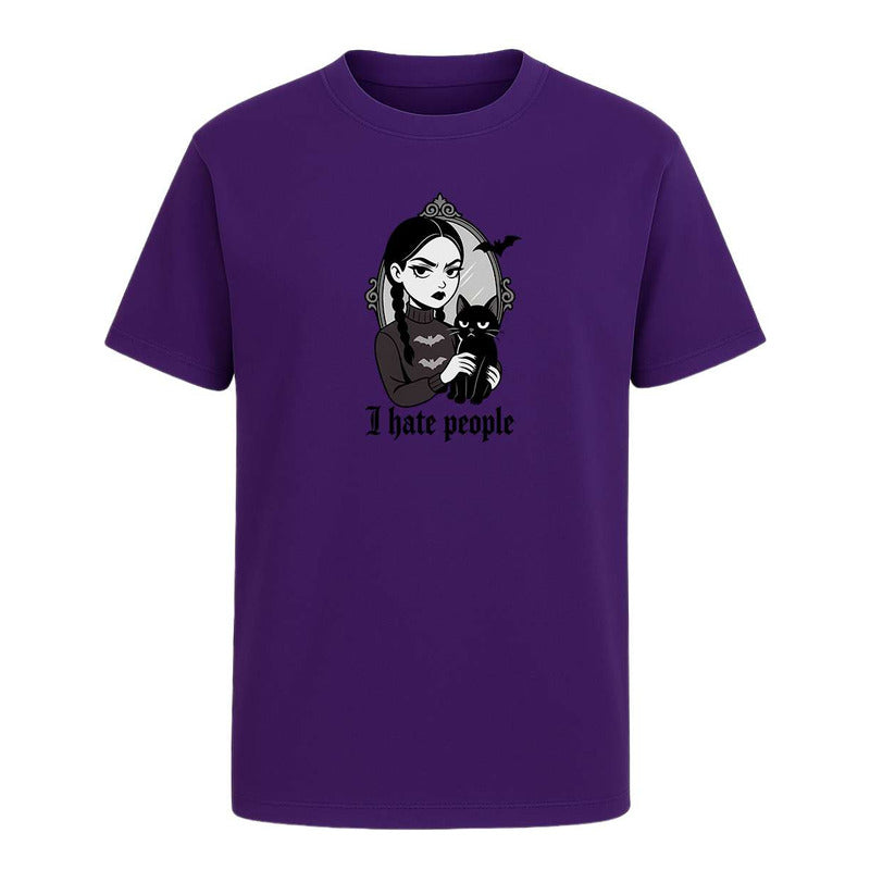 Playera I Hate People Gótica Frase Sarcástica Meme Unisex