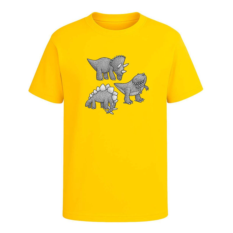 Playera "Dinosaurios" Triceratops Stegosaurio T-Rex - Infantil