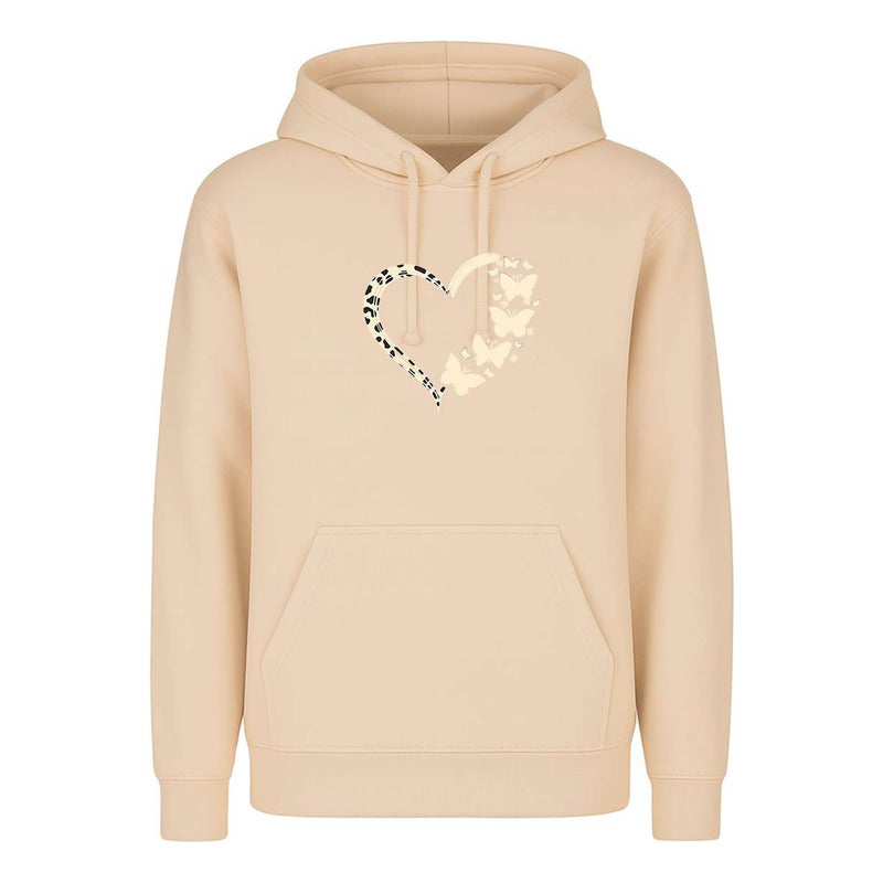 Sudadera Corazón Con Mariposas Regalo Pareja Y Amor Unisex