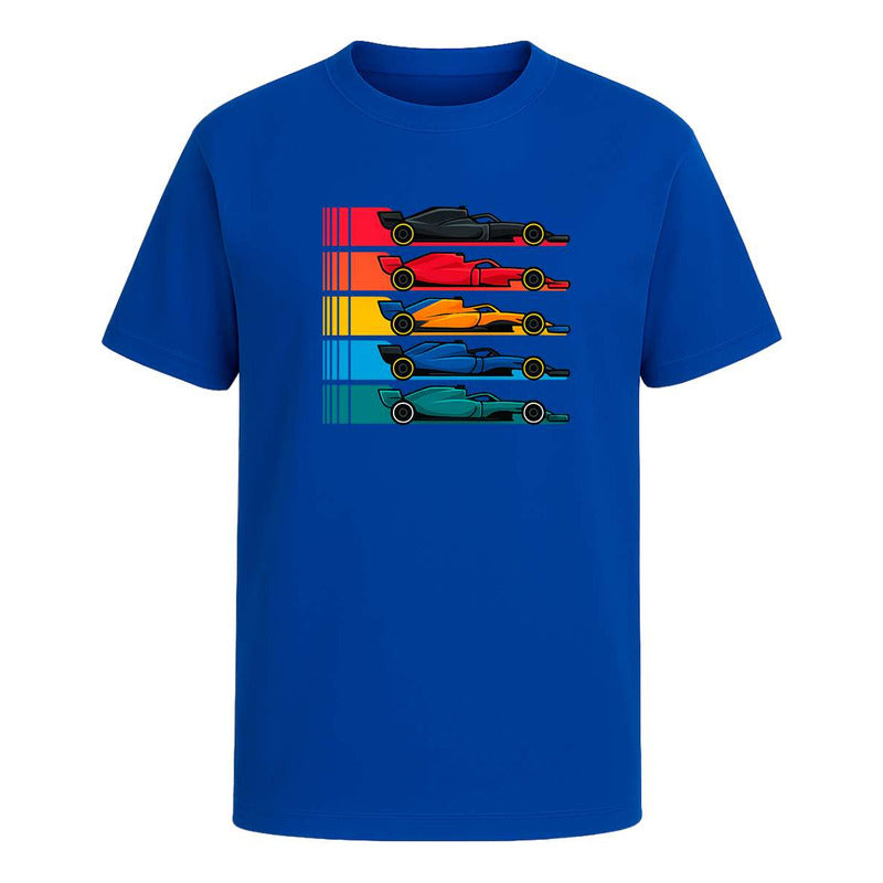 Playera Autos De Carrera Estilo Fórmula Fans Regalo Unisex