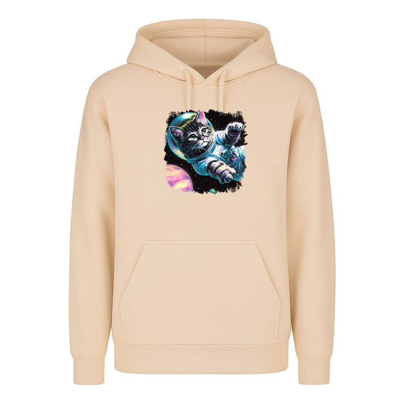 Sudadera Gato Astronauta Galaxia Acuarela Sci-fi Unisex