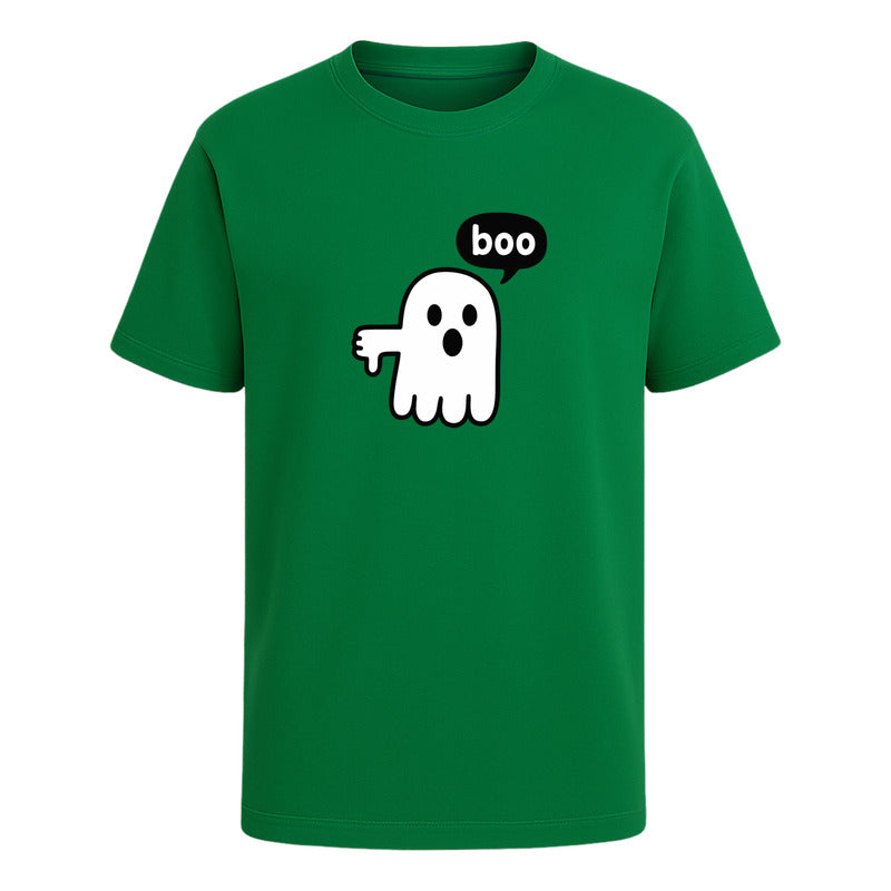 Playera Fantasma Boo Diseño Divertido Minimalista Unisex