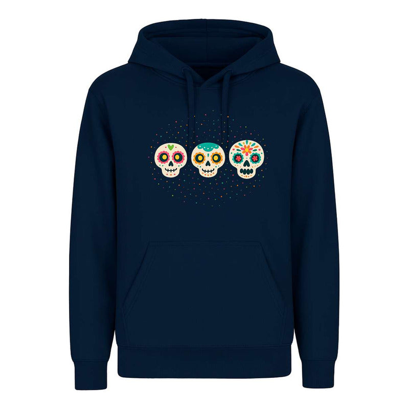 Sudadera Calaveras Coloridas Día De Muertos Arte Mexicano