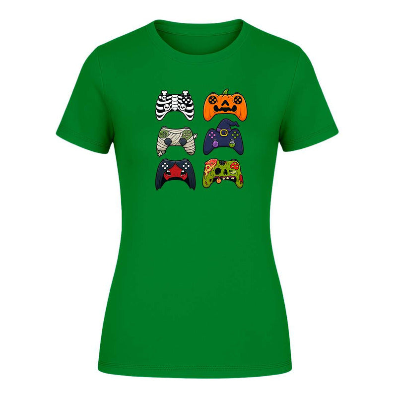 Playera Controles Gamer Halloween Videojuegos Regalo De Dama