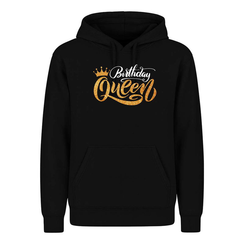 Sudadera Birthday Queen Efecto Glitter Regalo Cumpleaños