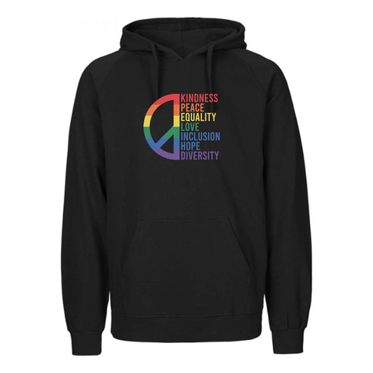 Sudadera Lgbt+ Orgullo Gay Paz Y Valores Hoodie Unisex