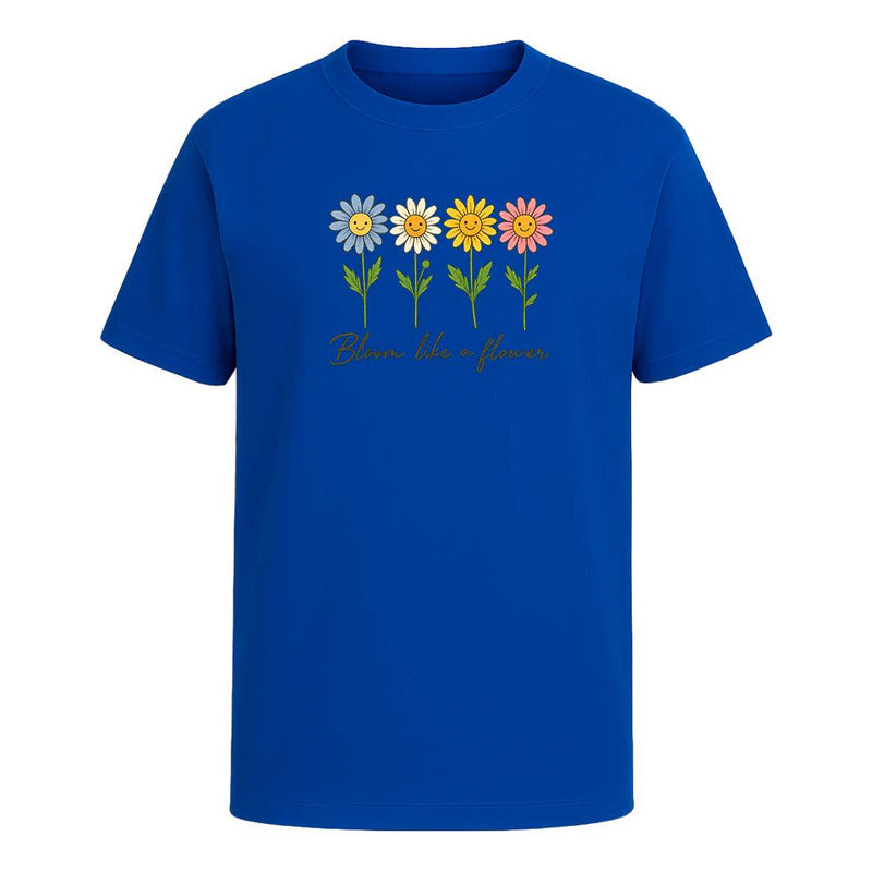 Playera "Bloom Like A Flower" Floral - Infantil