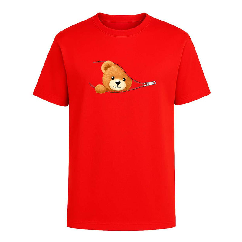 Playera Osito En Cierre Kawaii Tierno Divertida Infantil