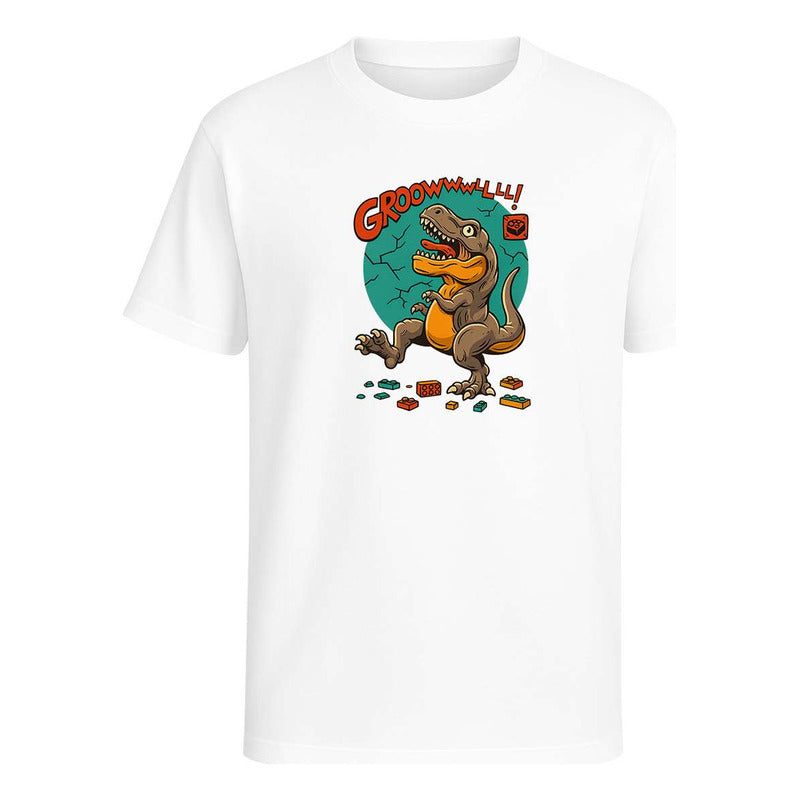 Playera Dinosaurio Pisa Bloques Broma Divertida Meme Unisex