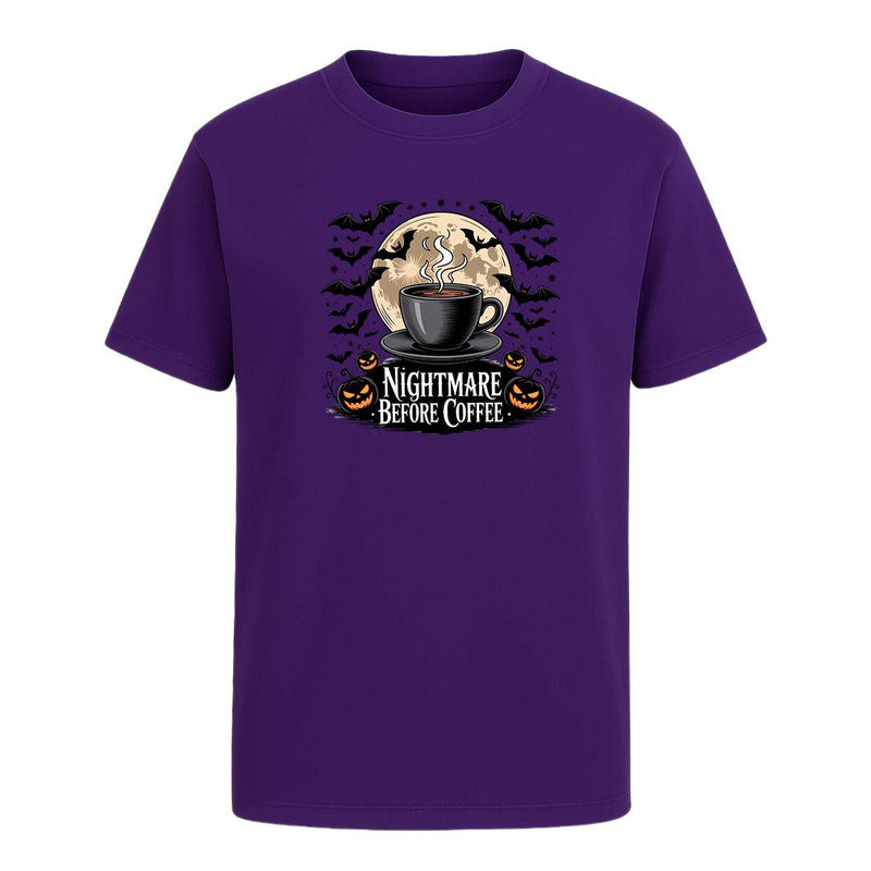 Playera Nightmare Before Coffee Unisex Halloween Jack Café