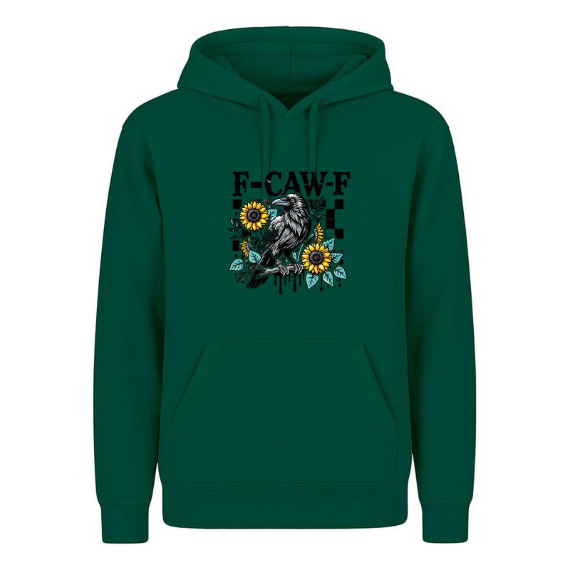 Sudadera F-caw-f Cuervo Humor Negro Broma Divertida Unisex