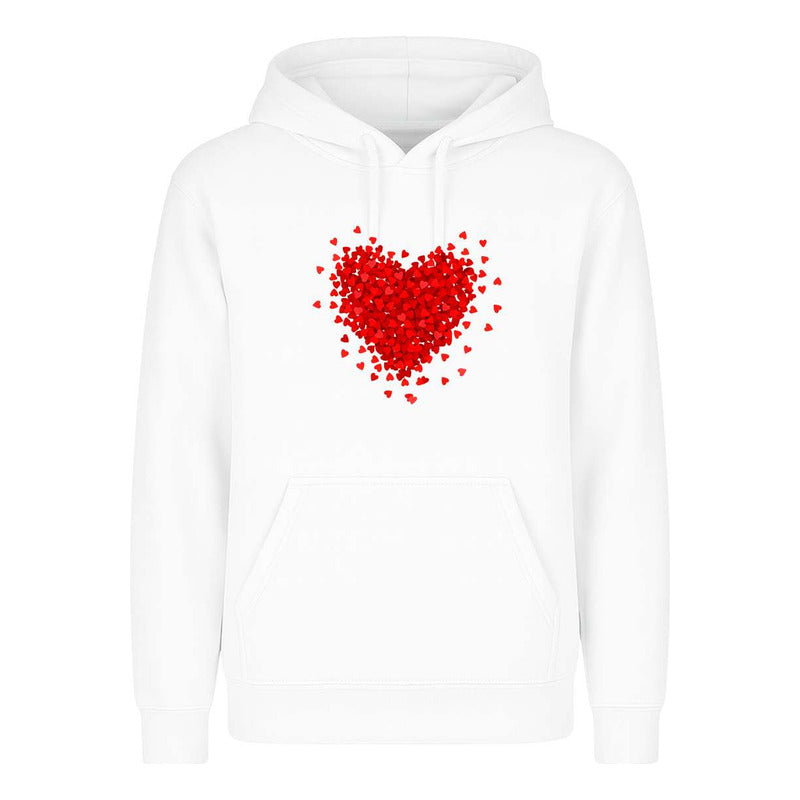 Sudadera Corazón Formado De Corazones Romántica Infantil