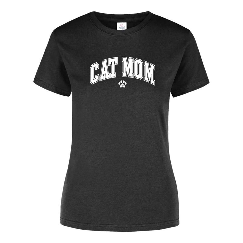 Playera "Cat Mom" Frase - Dama