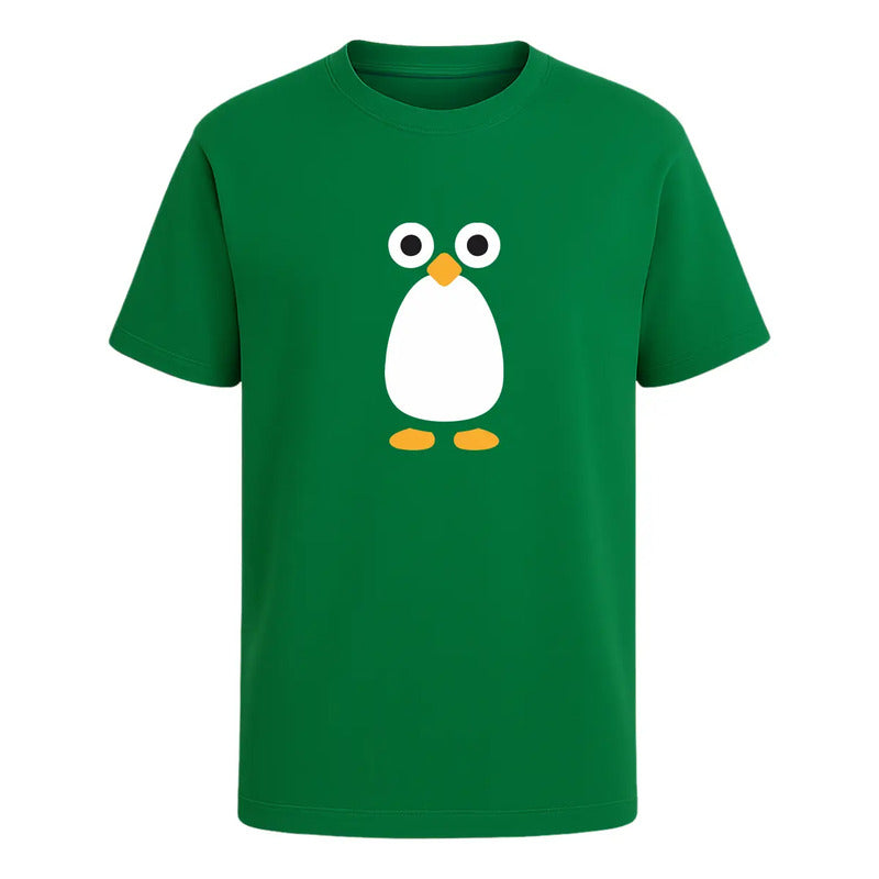Playera Pingüino Unisex Diseño Minimalista Divertido Cute