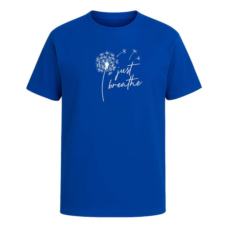 Playera Just Breathe Inspiración De Diario Motivación Unisex